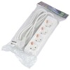 Миниатюра фото удлинитель uniel ultra 4гн х 3м с/з s-gcu4-3 white ul-00010006 | 220svet.ru