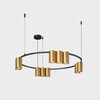 Миниатюра фото подвесная люстра denkirs orbit dk4065-bk+sg | 220svet.ru