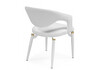 Миниатюра фото стул на металлокаркасе woodville palma white / white and gold 15929 | 220svet.ru