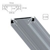 Миниатюра фото профиль для шинопровода в натяжной потолок arte lamp a632205 | 220svet.ru