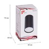 Миниатюра фото потолочный светильник reluce 16002-9.5-001ld gu10 bk | 220svet.ru