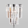 Миниатюра фото настольная лампа eurosvet 01136/1 хром/прозрачный хрусталь strotskis | 220svet.ru
