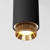 Миниатюра фото потолочный светильник elektrostandard nubis 25012/01 gu10 черный/золото a064788 | 220svet.ru