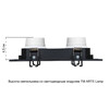 Миниатюра фото встраиваемый светильник  arte lamp kant a9610pl-2bk | 220svet.ru