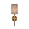 Миниатюра фото бра indigo plisse 13033/1w brass v000538 | 220svet.ru