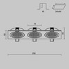 Миниатюра фото встраиваемый светильник maytoni atom dl024-2-03w-1(n) | 220svet.ru