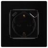 Миниатюра фото розетка эра серия 12 12-4108-06 2p+e 16a-250в со шторками с usb type-a+c 5в-3а чёрный б0067746 | 220svet.ru