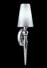 Миниатюра фото бра crystal per ap1 chrome/silver | 220svet.ru