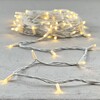 Миниатюра фото гирлянда нить 10м тепло-белая 220в, 75 led, провод белый каучук, ip65 ltc ll75-8-2ww | 220svet.ru