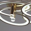 Миниатюра фото потолочная светодиодная люстра с пультом ду reluce 09253-0.3-6s champaign silver | 220svet.ru
