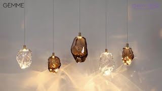 Миниатюра фото подвесной светильник odeon light gemme 7114/4la прозрачный | 220svet.ru